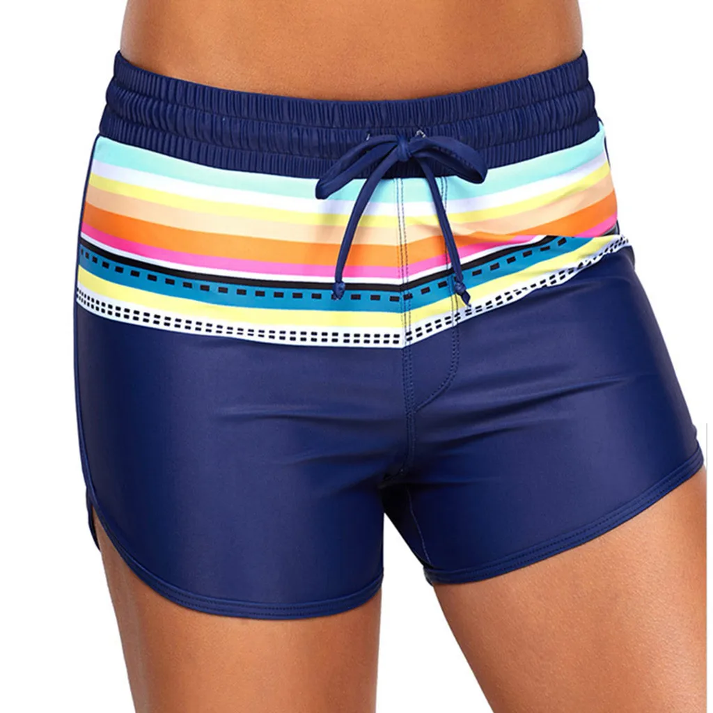 Sexy Plus Size Swimwear Women Swimsuit Shorts Tankini Swim Briefs Plus Size Bottom Boardshort Swim Short For Beach Holiday#GN