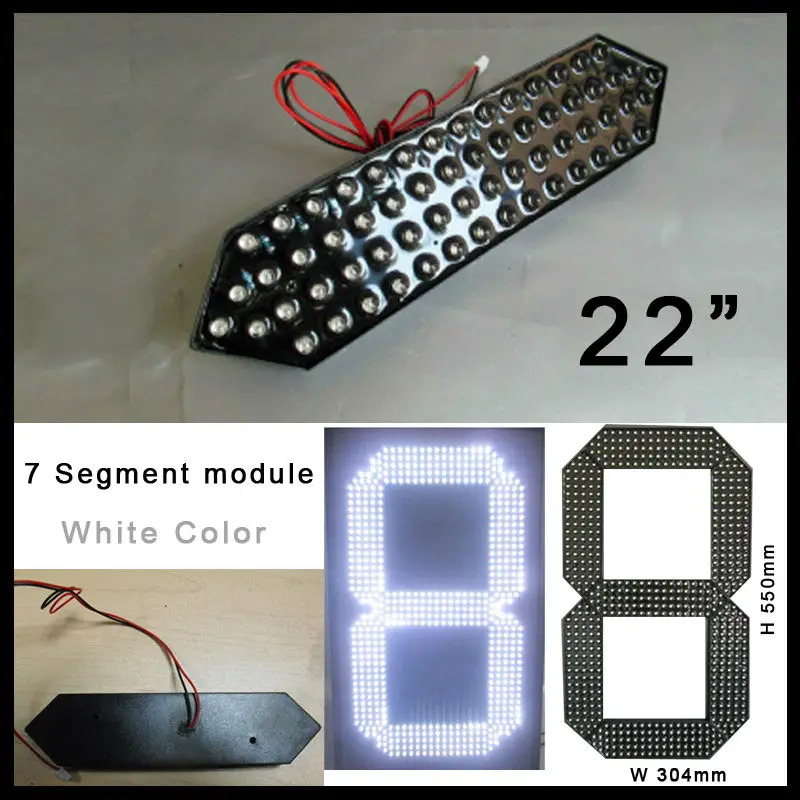 Модуль цифровых номеров белого цвета 22 дюйма 7 сегментов цена на нефть высокая