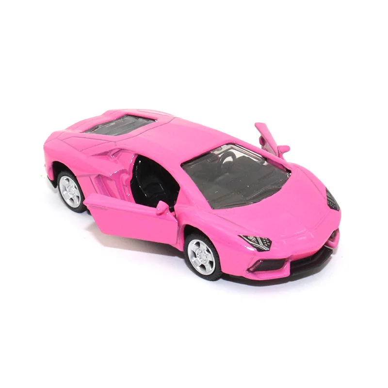 TC 1: 64 Lambo Aventador LP700 Литой Сплав модель автомобиля детские игрушки коллекция украшения металлический материал модель игрушки - Цвет: Розовый