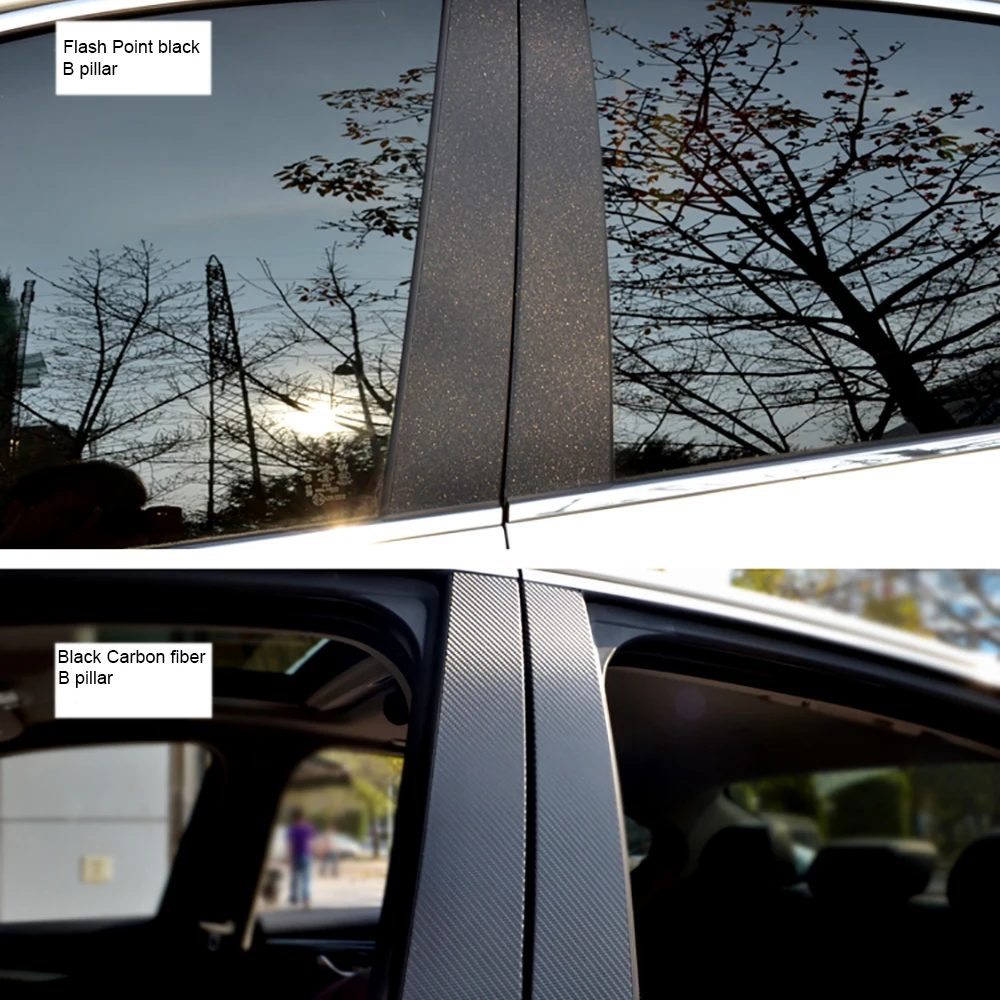 Автомобильная оконная рама ABC защитная пленка из углеродного волокна Стайлинг