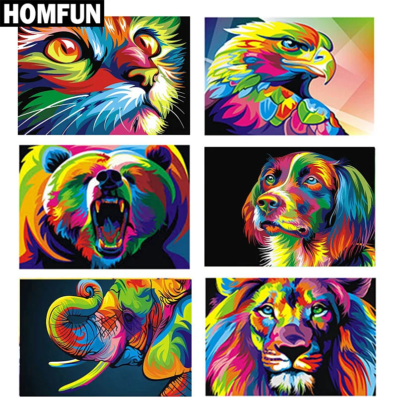 Алмазная живопись HOMFUN картина из квадратных/круглых страз сделай сам 3D вышивка