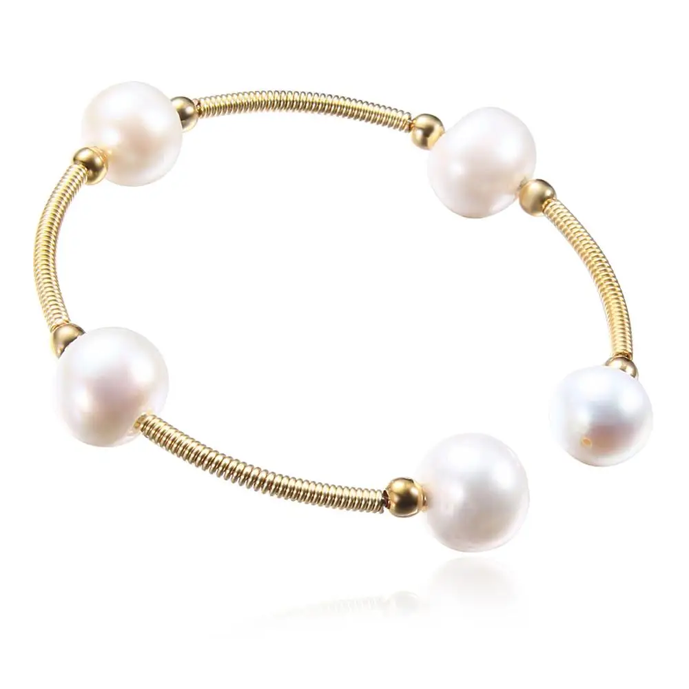 Женский браслет из натурального пресноводного жемчуга в подарок | Украшения и