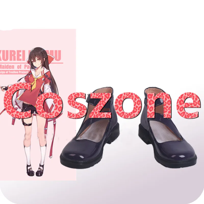 Туфли для косплея Touhou Project Hakurei Reimu ботинки Хэллоуина аксессуары косплея|Туфли| |