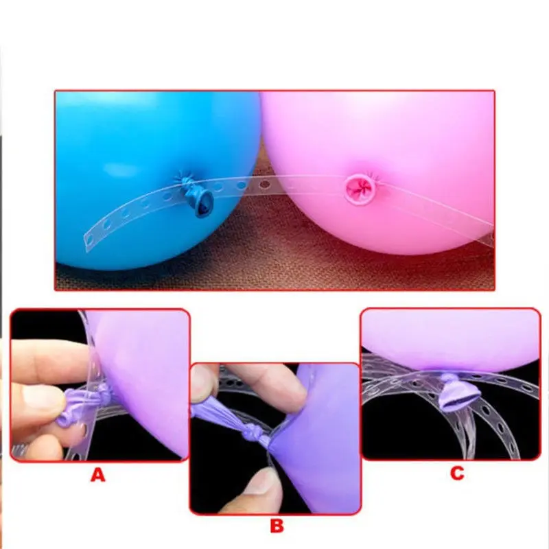 Уникальный 5 м прозрачный шар Декор полосы подключения цепи пластик DIY клейкие