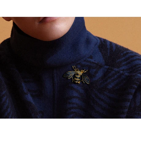 Lengkea jewery модная индивидуальная синяя глазурь cicada брошь штифты корсажа костюм