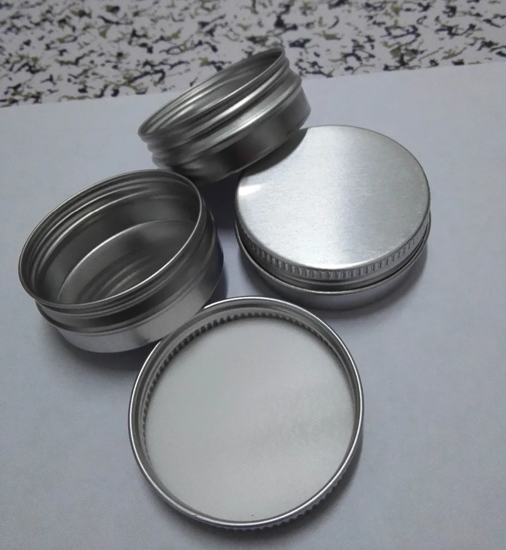 100pcs Screw on Lids Aluminium Jars Cream with Lid cosmetic Case Jar 15ml Aluminum Tins Lip Balm Container | Дом и сад