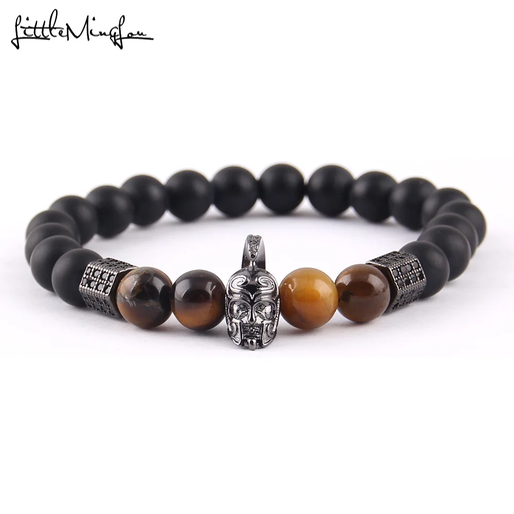 Браслет с ромбовидной колонкой и фианитами 8 мм | Украшения аксессуары