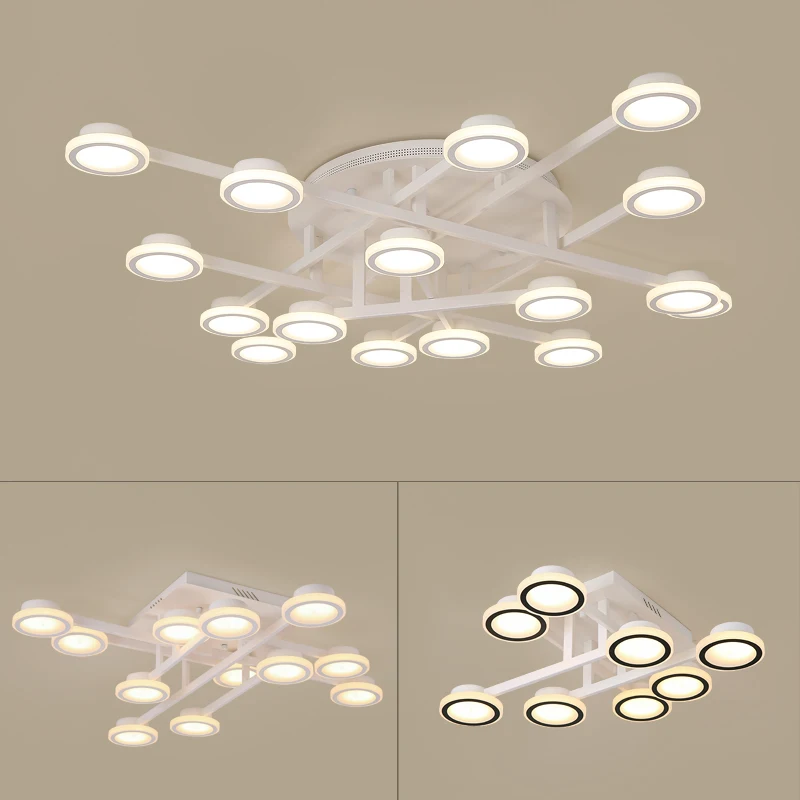 Скандинавские простые постсовременные атмосферные домашние спальни гостиной led