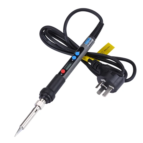 CN Plug 220V 110 В/220 В цифровой ЖК-Электрический паяльник 90 Вт soldeerbaut Регулируемая температура паяльник сварочные инструменты - Цвет: CN Plug 220V
