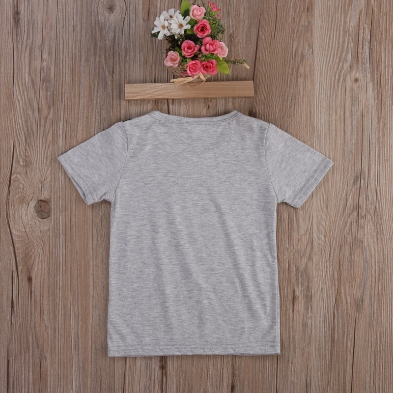 Модная футболка для маленьких мальчиков 1 шт. Повседневная Детская Хлопковая