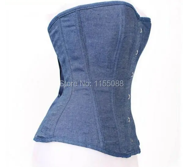 Джинсы корсет Женская одежда сексуальный синий джинсовый с кружевом Стринги