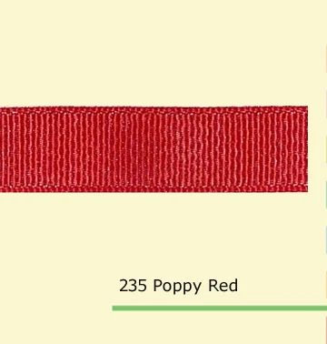 

7/8 дюйма (22 мм), оптовая продажа, Серебряный Блестящий Мак Красная лента Гро-Гро