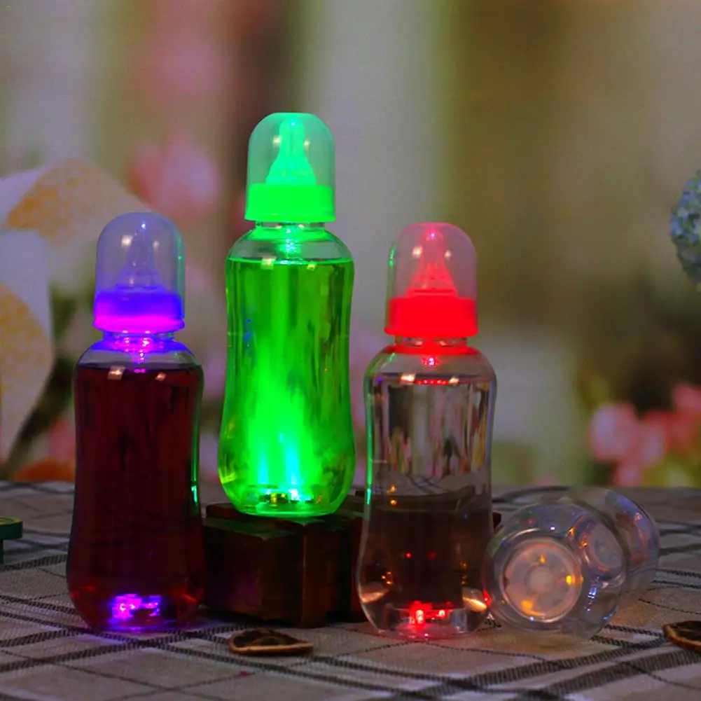 Светящаяся бутылка для молока 400 мл напитков экологически чистая пластиковая