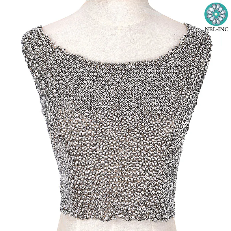 (5 комплектов) ручная вышивка бисером никелевая аппликация лифа сшита на платья