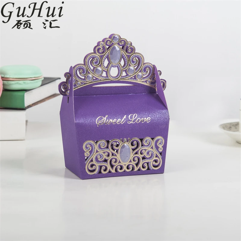 50 шт. европейская красочная Королевская корона принцессы конфетная коробка
