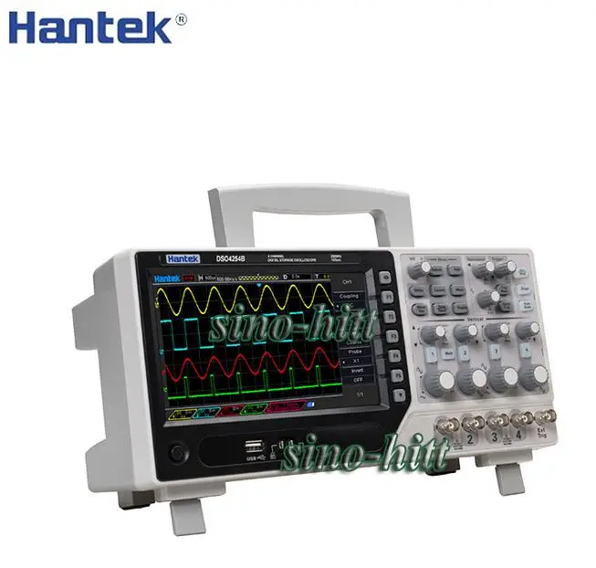 Цифровой осциллограф Hantek DSO4104B Benchtop 100 МГц 4 канальный USB ПК ЖК Скоп|digital oscilloscope|4