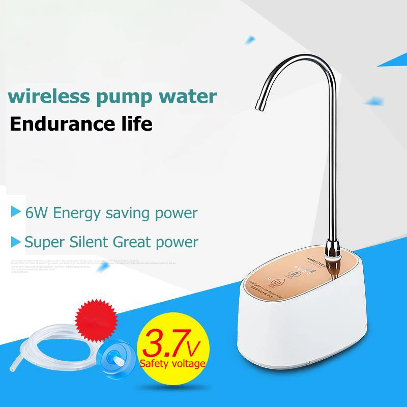 

220V Automatic Water Dispenser Wireless Pump Intelligent Rechargable Bottled Water Electric Water Press Pump Portable Drinking