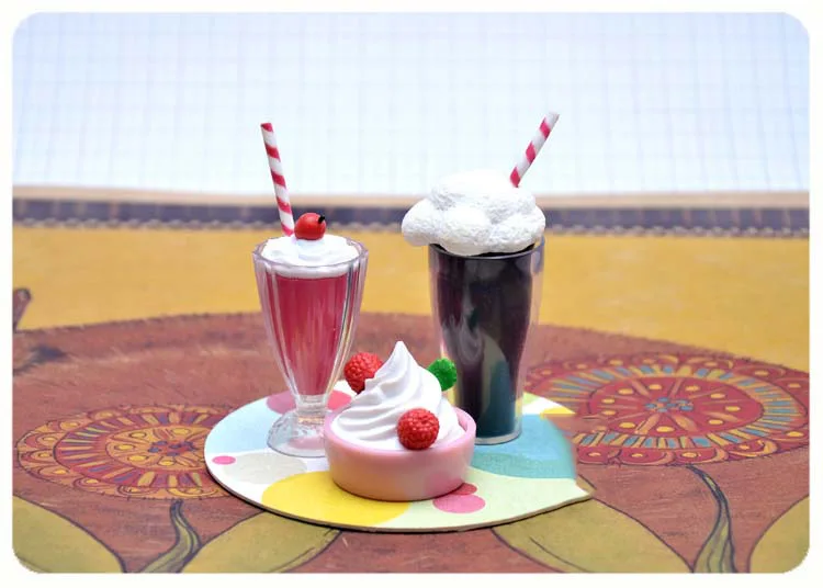 Япония оригинальные грузы миниатюрные кукольный домик Мороженое торт Кубок