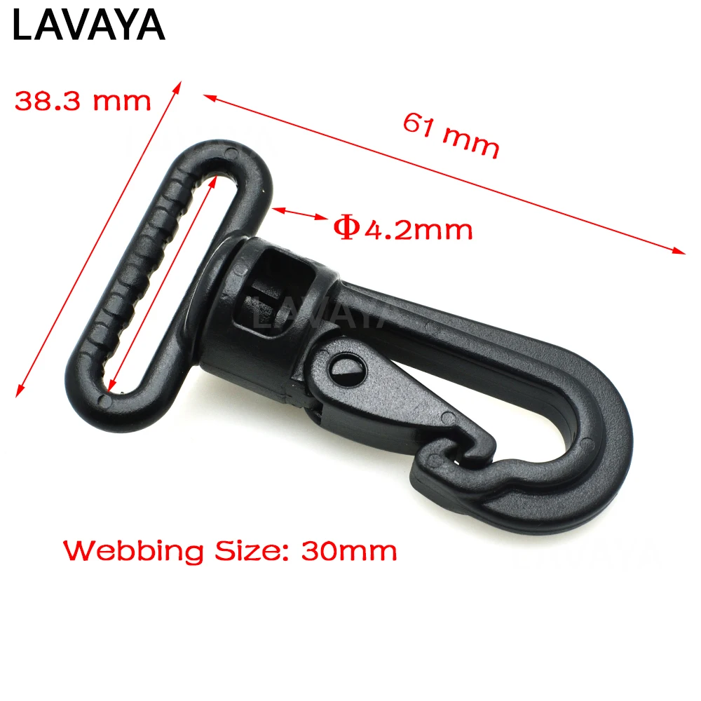 2 шт. упак. пластиковые вертлюжные защелкивающиеся крючки с пряжкой для ремней
