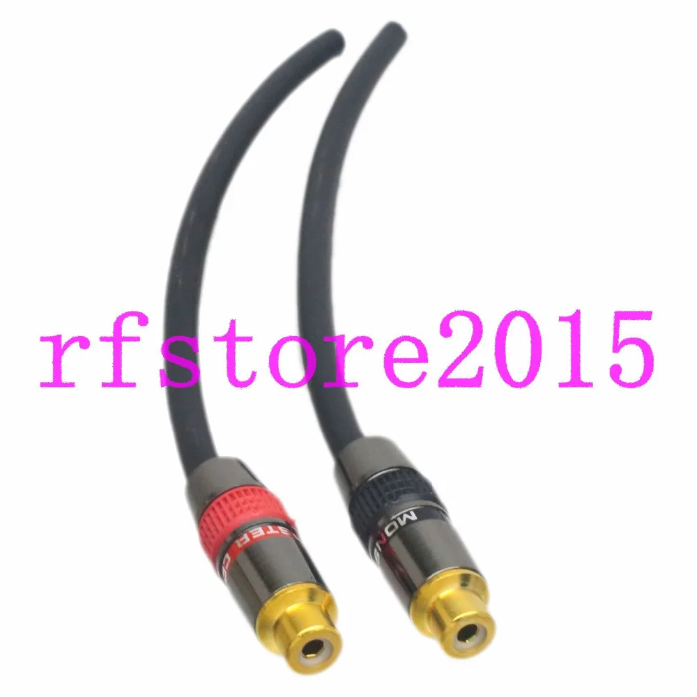 1 пара (красный + черный) RCA гнездовой аудиоприемник кабель для динамика может быть