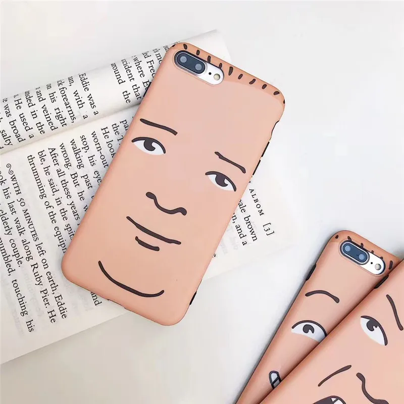 DISCASE Phone Case For iphone 6 6s 7 8plus X Interesting INS Style Expression Pack IMD Matte All Inclusive Funda Capa | Мобильные