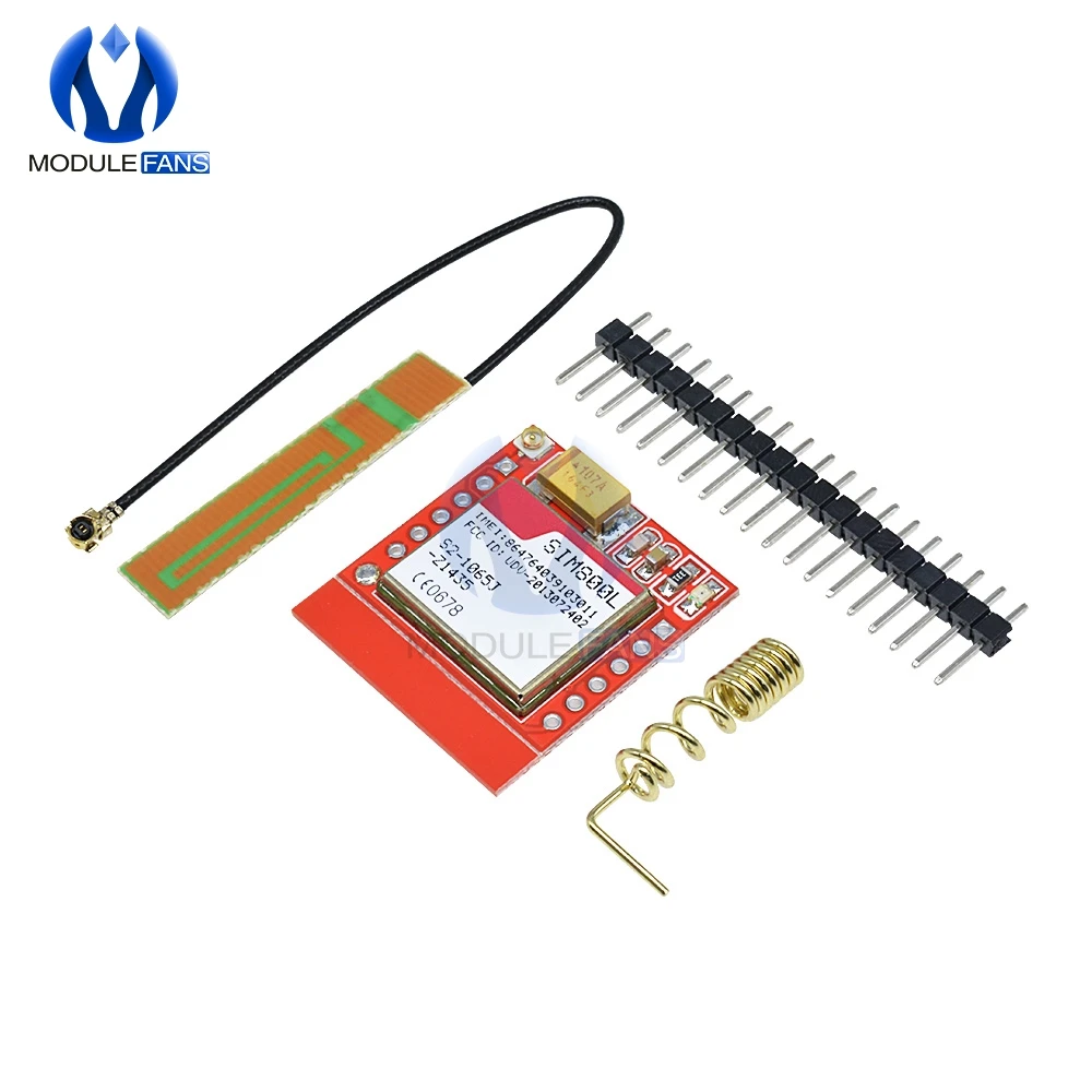 Наименьший электронный модуль сделай сам SIM800L GPRS GSM карта MicroSIM Core плата