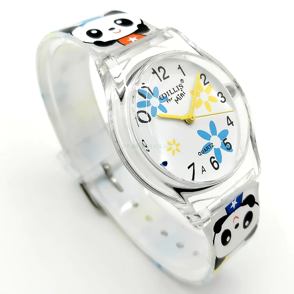 Детские наручные часы wдоме брендовые панды мультфильм ремешок подарки для