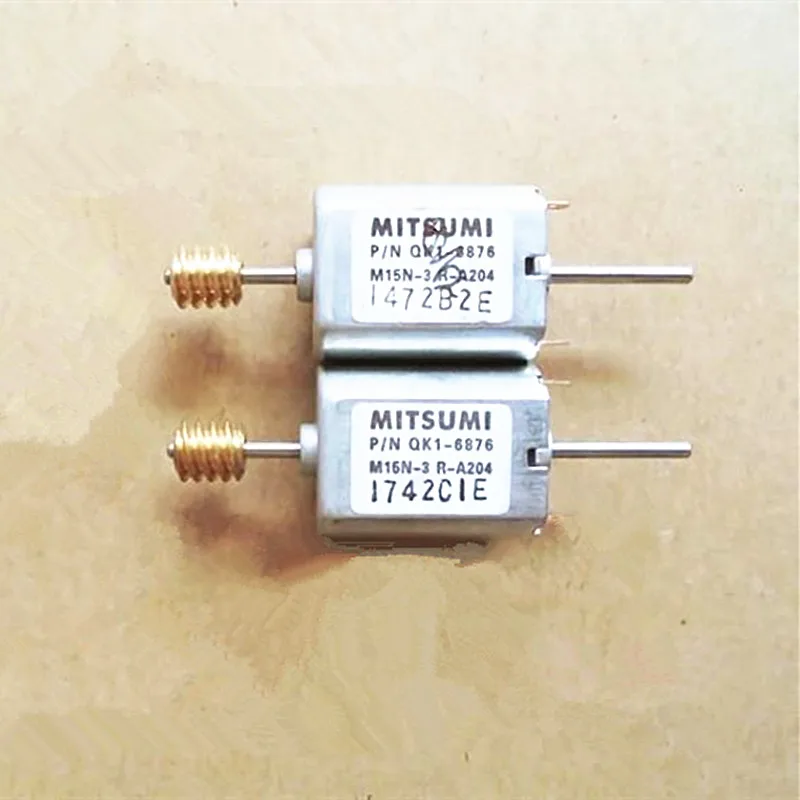 10 шт. Mitsumi QK1 серия 12V 24V 030 микро двигатель постоянного тока с Медь Worm и двойной вал