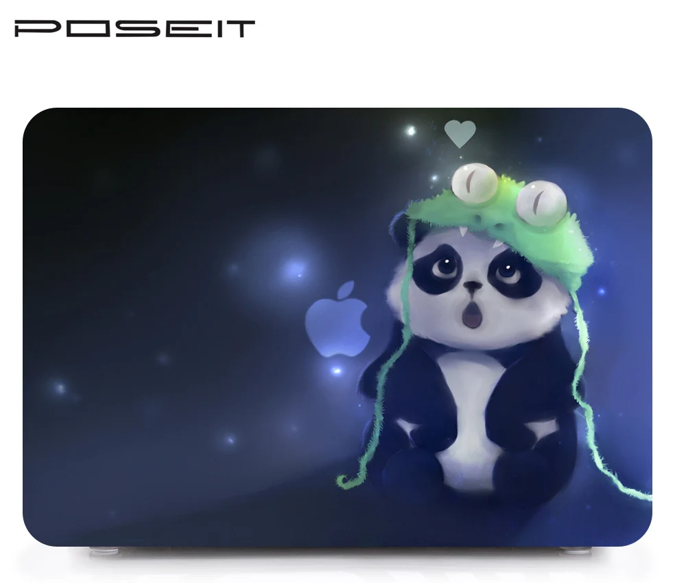 Жесткий чехол для ноутбука с принтом + Чехол-клавиатура Macbook Pro Retina 11 12 13 15 Air11 Air13