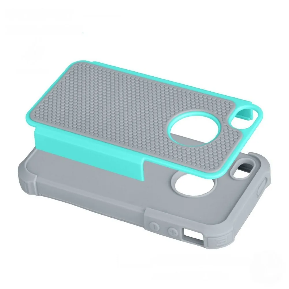Для iPhone 4S чехол для iPhone 4 Чехол Мягкий ТПУ силиконовый и жесткий Гибридный противоударный Прочный чехол для телефона для iPhone 4S 4 4G