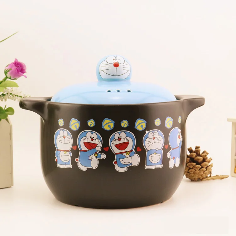Машина кошка керамическая кастрюля мультфильм суп горшок hello kitty милый кастрюля здоровье кастрюля подарок c