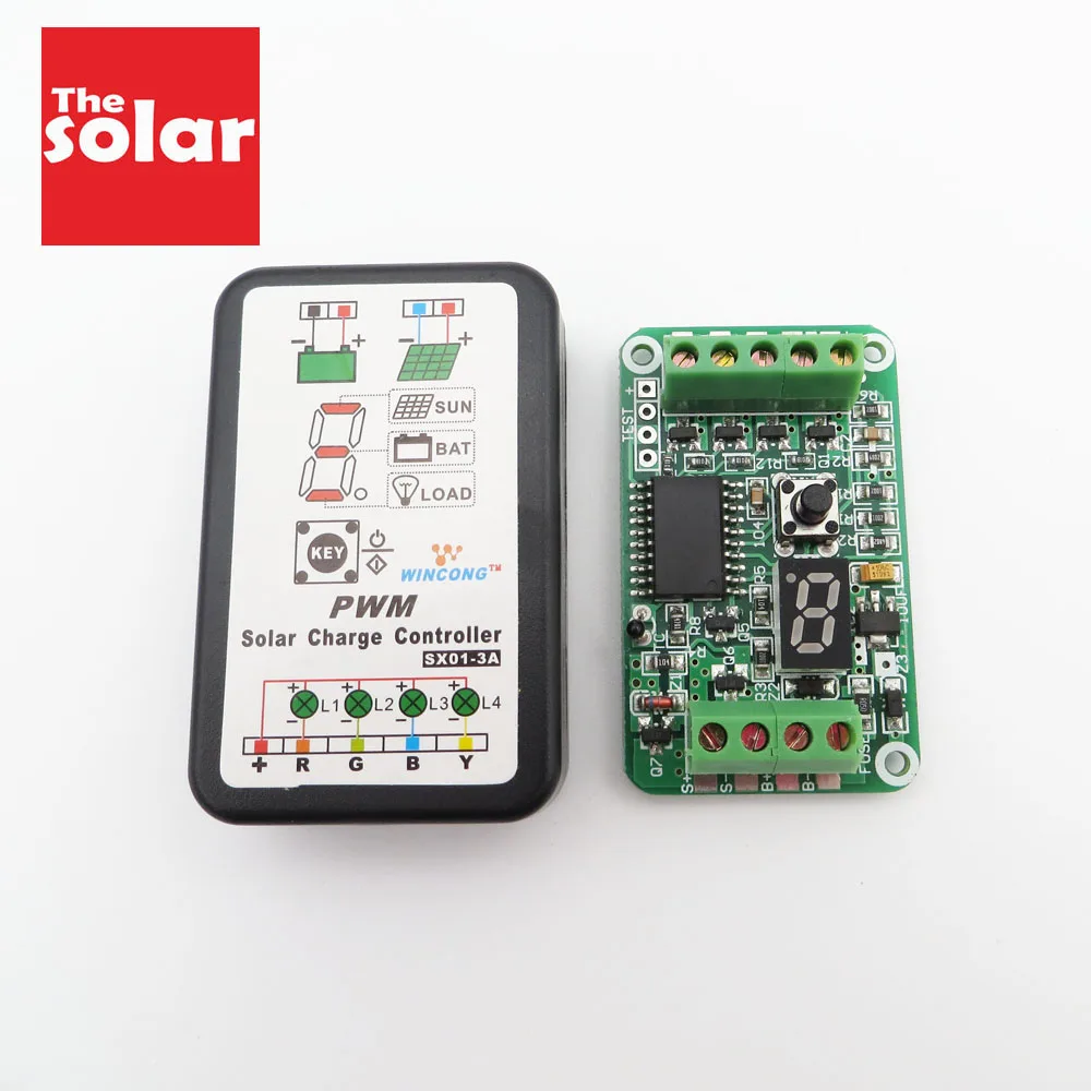 Контроллер заряда солнечной панели 3A 6V 12V литий ионный NI MH LiFePO4 Аккумуляторный