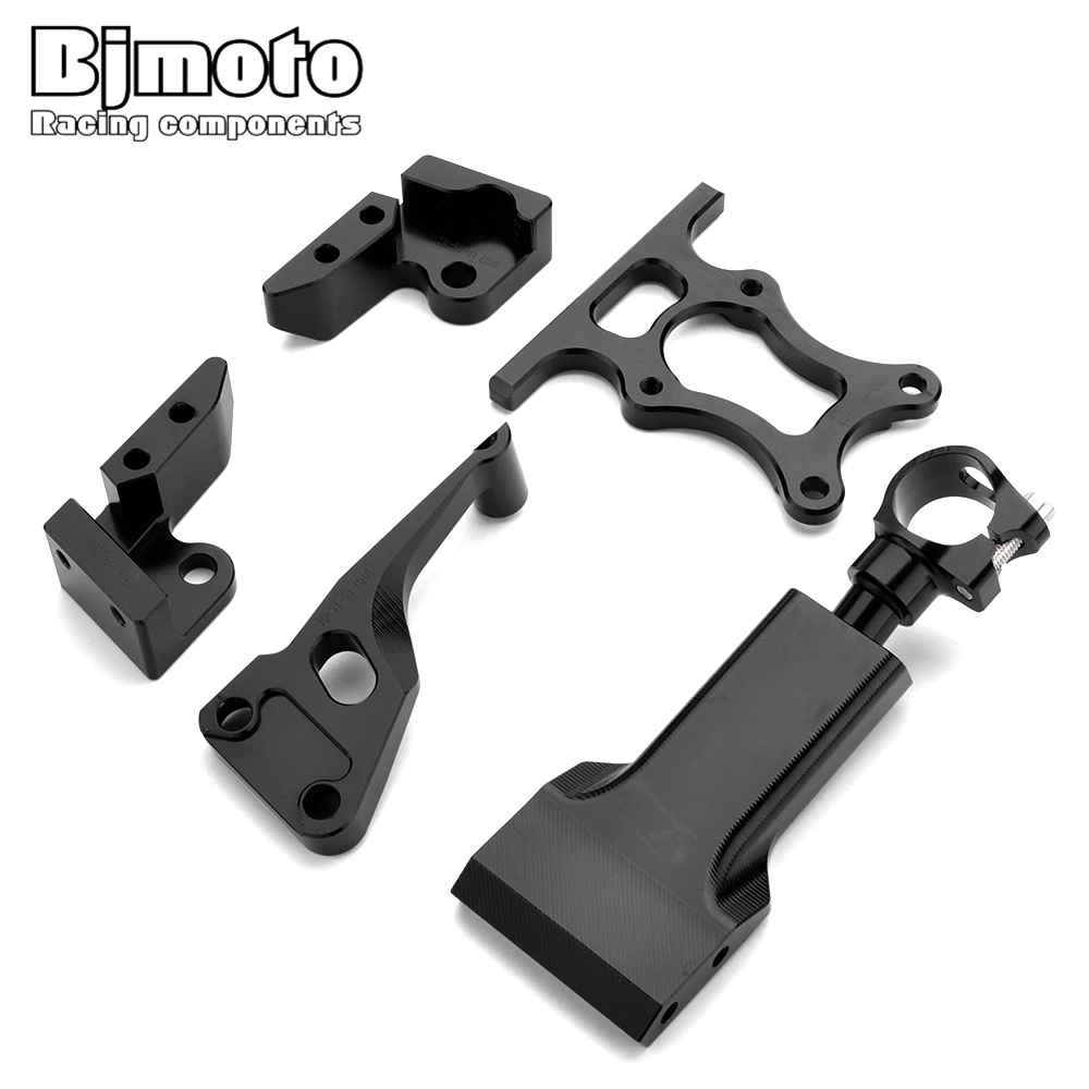 Bjmoto мотоциклы mt07 mt 07 Регулируемый рулевой демпфер кронштейн для крепления Yamaha MT-07