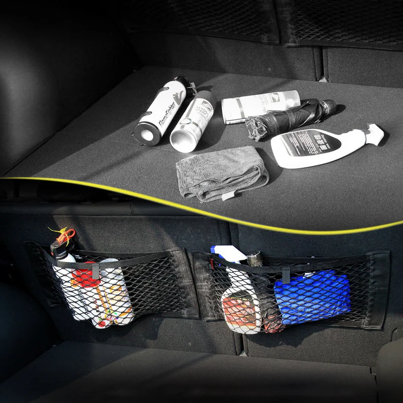 Эластичная Сетчатая Сумка для багажника 50x25 см волшебная Автомобильная с