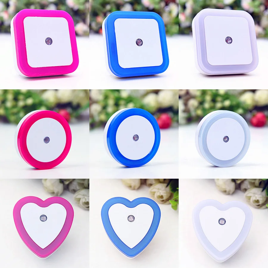 Ночные огни авто LED свет оптического датчика управления 4 вида цветов светящаяся