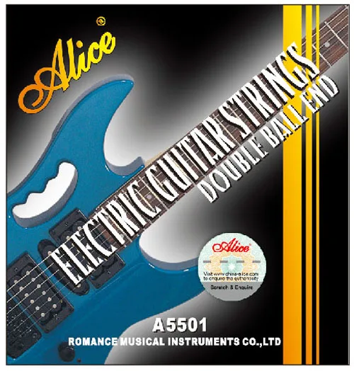 Alice A5501 (. 010-. 046) двухшаровые стальные никелевые легированные электрогитарные