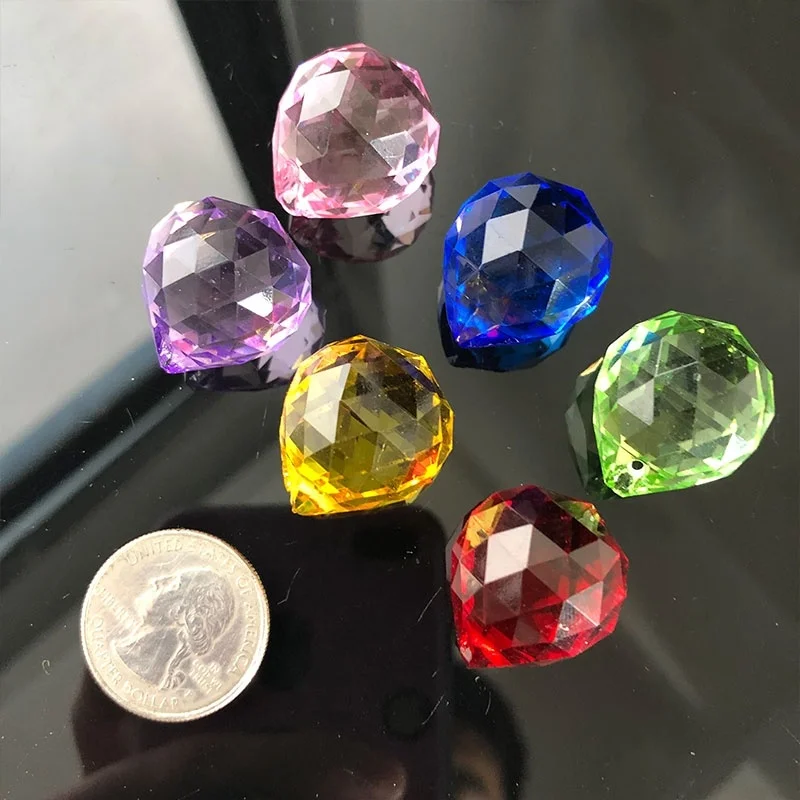 6 шт Радужный цветной кристалл люстра шар Призма Suncatcher Кристальный