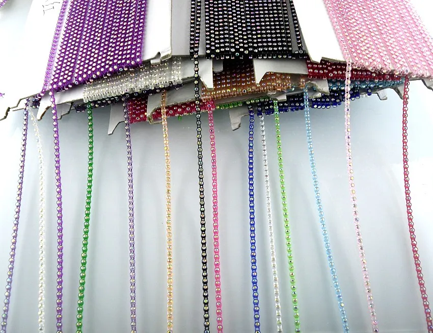 SS6 B класс AB Хрустальные стеклянные камни 2 мм Стразы пластиковые чашки одежды