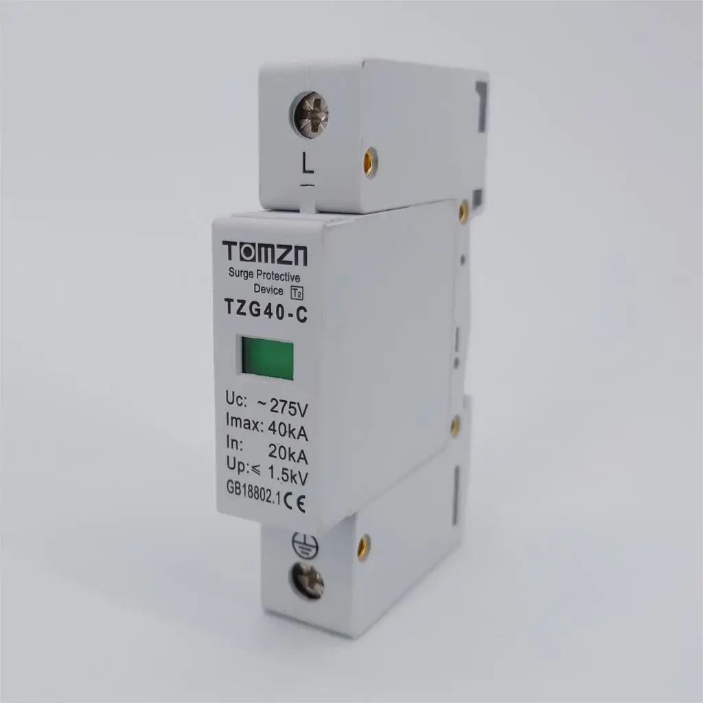 Переменного тока, сетевой фильтр СПД 1P 20KA~ 40KA 275V дом Стабилизатор напряжения защитные защита от низкого напряжения и коммутационных перенапряжений устройства