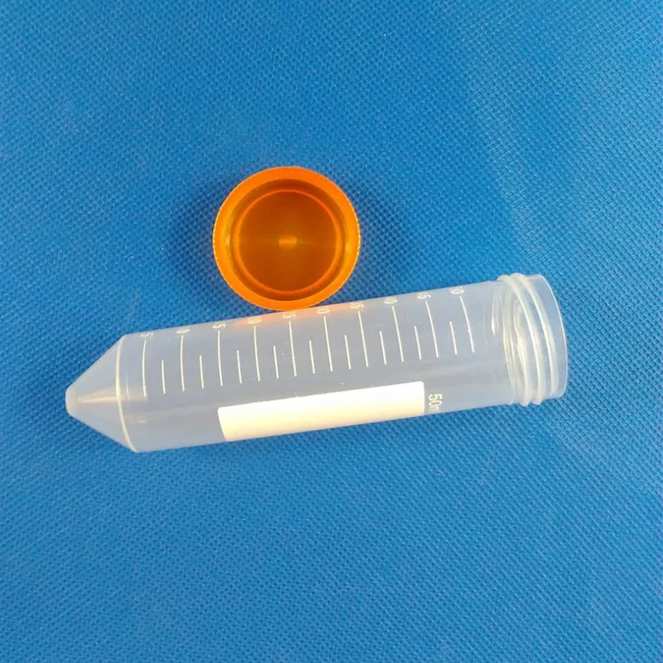 10 шт./лот 50 мл пластиковые пробирки центрифужные трубки с винтовой крышкой острое