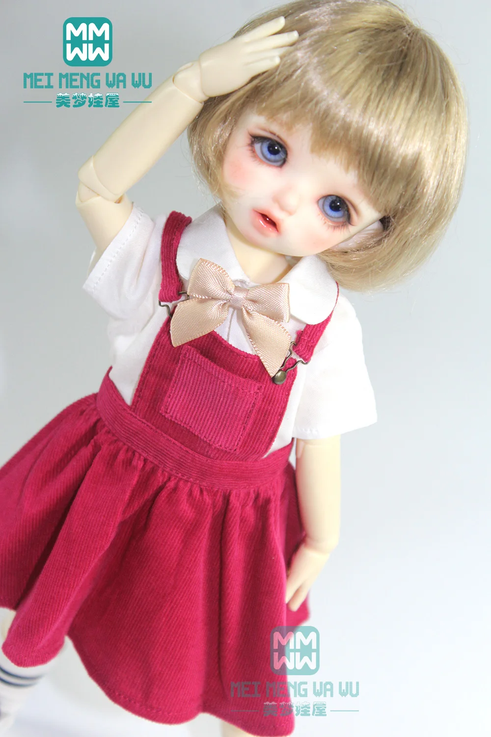 Кукольная одежда BJD YOSD 27 30 см 1/6 модное розовое хаки серое платье на