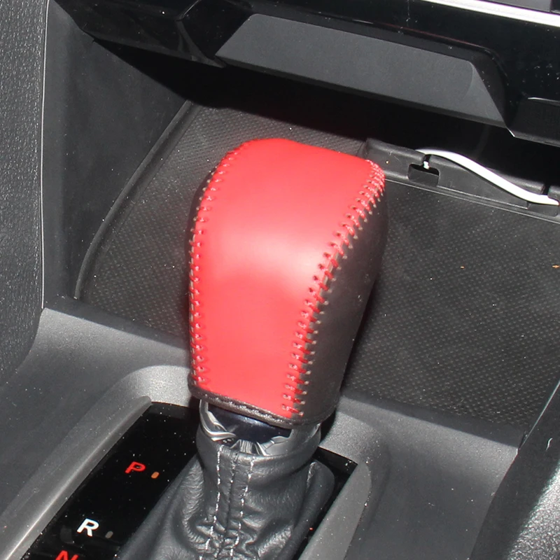 Крышка ручки переключения передач LS AUTO из натуральной кожи для Honda Civic 10 AT