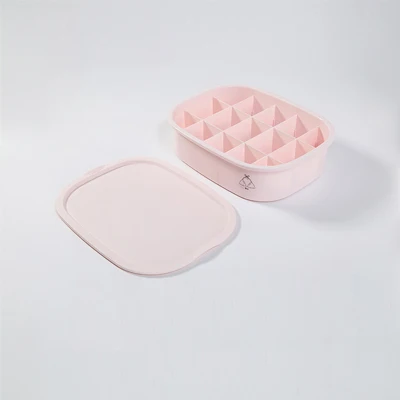 pink box with cover Пластиковое Нижнее белье ящик для хранения носков с крышкой Носки Нижнее белье Органайзер для трусиков Одежда Органайзер сумки - Цвет: pink box with cover