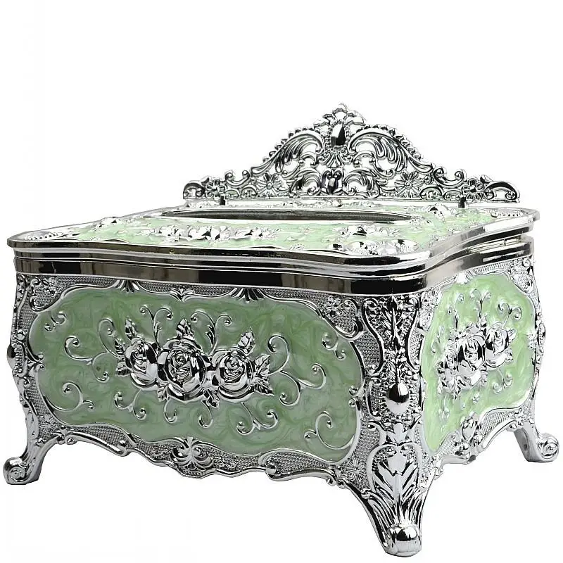 Роскошный золотистый чехол для салфеток в европейском стиле с цветочным узором