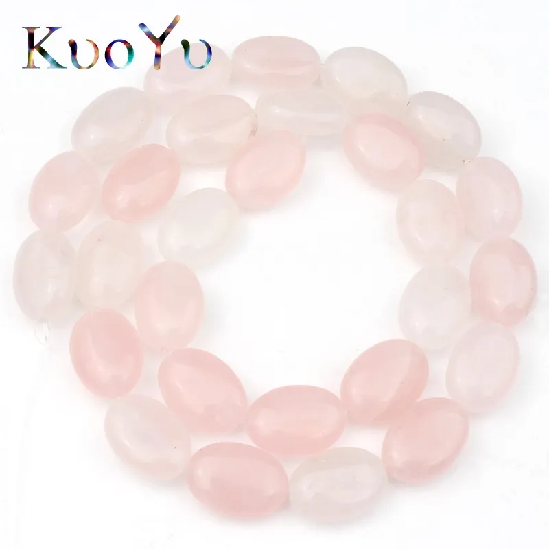 Pink Crystal 10x14 мм натуральный Овальный Малахитовый бирюзовый камень унакит бусины Свободные разделитель бисера для самостоятельного изготовления ювелирных изделий браслет ручной работы Necklac - Цвет: Pink Crystal