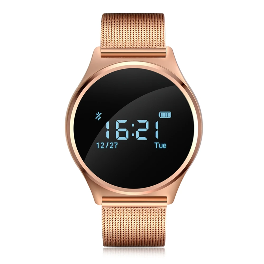 M7 круглый Bluetooth Smart Часы жизни Водонепроницаемый крови Давление/монитор