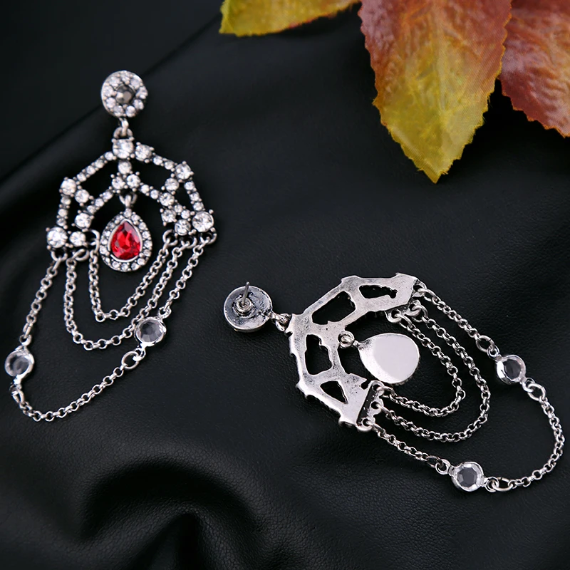 Гипербола Мода ретро Блеск Кристалл multi Слои бахромой Jewelry Серьги для Для женщин