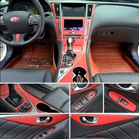 for infiniti q50 q60 2014 2018 interior central control panel door handle 5d carbon fiber stickers decals car styling accessorie
