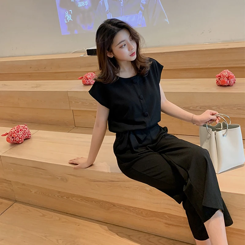 Женский Повседневный комплект из 2 предметов BGTEEVER топ на шнуровке с круглым