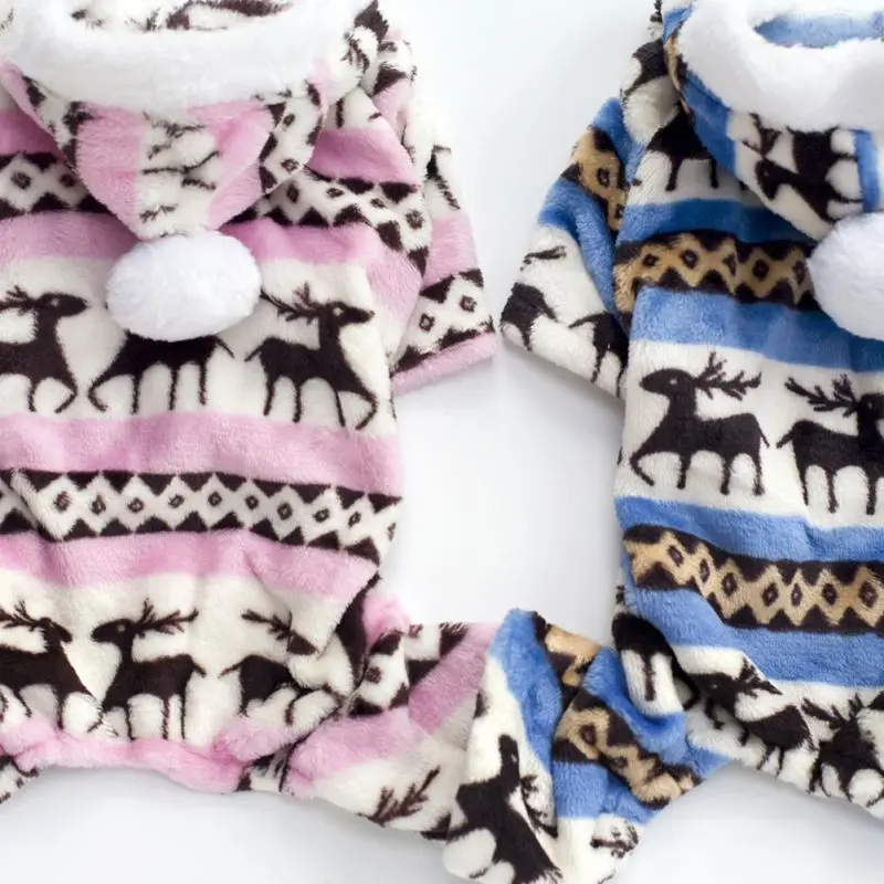 Зимняя одежда фаршированный свитер для собак щенка пальто теплая на осень/зиму